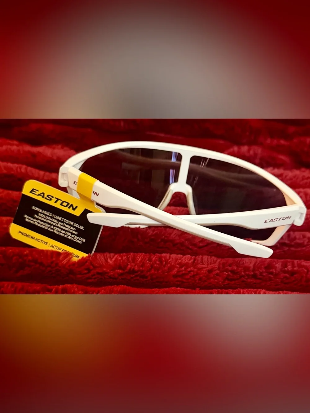 🕶️Easton White Frame Sunglasses with Rainbow Mirrored Lens